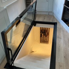 Hinged Glass Floor - Wine Cellar Door  (stock)